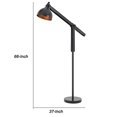 thumbnail image 5 of Benjara BM224965 Lampadaire Rond en Métal avec Support de Tige Réglable et Noir, 5 of 5
