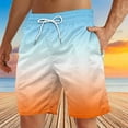 thumbnail image 3 of zfhfof Men's Shorts Casual Elastic Waist Drawstring Summer Beach Shorts Trendy Tie Dye Printed Hawaiian Swim Trunks, 3 of 4