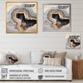 thumbnail image 4 of Designart "Simplistic Geode Panorama I" Stone Geode Floater Framed Canvas Art Print, 4 of 5