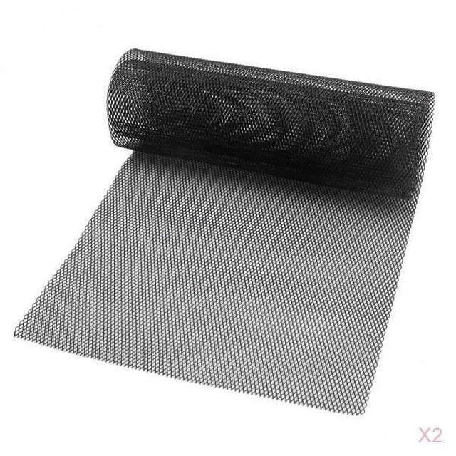 2x Rejilla de ventilación de cuerpo de de aluminio de tono de ventilación de coche universal 100x33cm