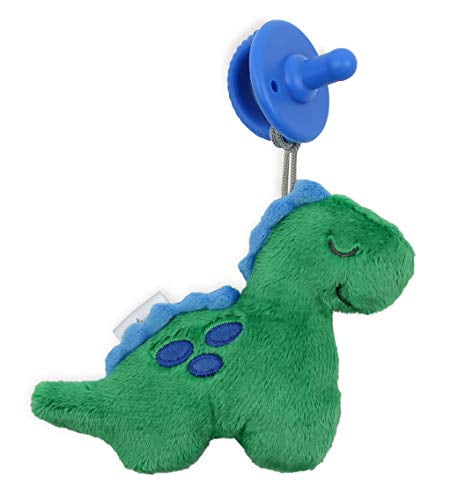 ALL TEATS,SIZES & COLOURS PERSONALISED DUMMY PACIFIER SOOTHER DINOSAUR 