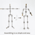 thumbnail image 2 of Armature Kit - DIY Metal Puppet Figure Skeleton, Easy to Assemble, Animated Character Design, for Stop Motion Animation, 2 of 8
