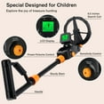 thumbnail image 2 of OMMO Metal Detector for Kids with 6.5 inch Waterproof Search Coil, Orange, 2 of 8