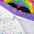 thumbnail image 4 of Castle Fairy Glam Princess Duvet Cover Queen,Rainbow Glitter Print Queen Bedding,Purple Black,1 Duvet Cover and 2 Pillowcases, 4 of 6
