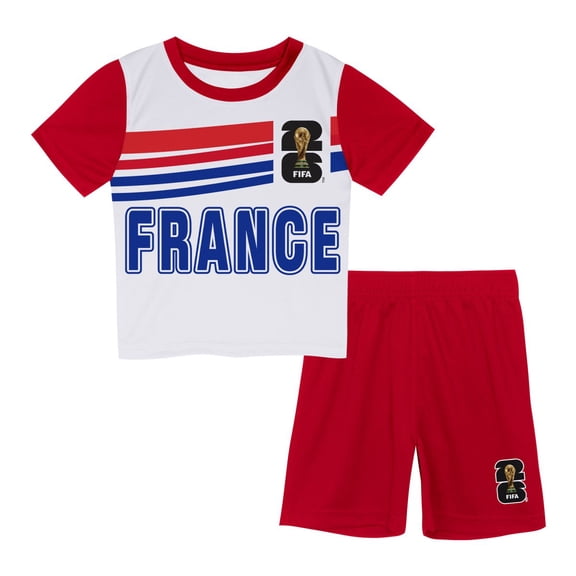 FIFA World Cup 2026 Youth Toddler France FIFA 26 2-piece Soccer Kit Set