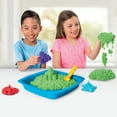 thumbnail image 5 of Kinetic Sand, Sandbox Set Kids Toy with 1lb All-Natural Green Kinetic Sand and 3 Molds, Sensory Toys for Kids Ages 3 and up, 5 of 7