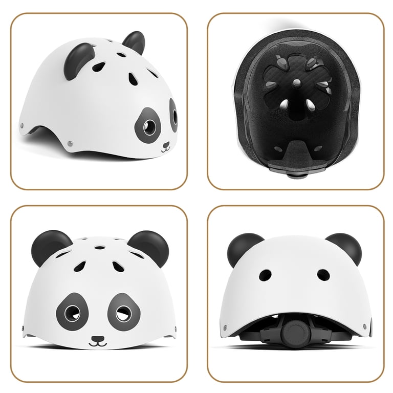 XJD Toddler Multi-Sport Bike Helmet, Panda Design photo 5
