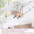 thumbnail image 6 of 200 Pcs Eyeglass Chain Ends Tutuviw Eyeglass Chain Loop Holder Silicone Eyeglass Connector Silicone Eyeglass Chain Connector Adjustable Holder Around Neck Chain Anti Slip Straps, 6 of 7