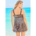 thumbnail image 3 of Swim 365 Women's Plus Size Empire-Waist Swim Dress, 3 of 5
