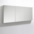 thumbnail image 2 of Fresca Senza 59" Aluminum Bathroom Medicine Cabinet with Mirrors in Mirrored, 2 of 6