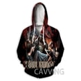 thumbnail image 2 of Nueva sudadera con capucha con cremallera y estampado 3D de Powerwolf para hombre, sudadera deportiva de estilo hip hop callejero para exteriores, abrigo informal con capucha para hombre, 2 of 4