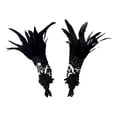 thumbnail image 1 of Milaget Gants Gothiques à Sangle Réglable Gants d'Halloween pour Rave Carnaval Mascarade Bleu, 1 of 9