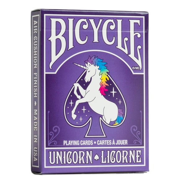 Bicycle Unicorn Playing Cards For Adult - Air Cushion Finish, Providing An Easy Handling & Shuffling | Standard Index, Poker Sized With Much Better Look | Use For Party & Game, Playing Cards