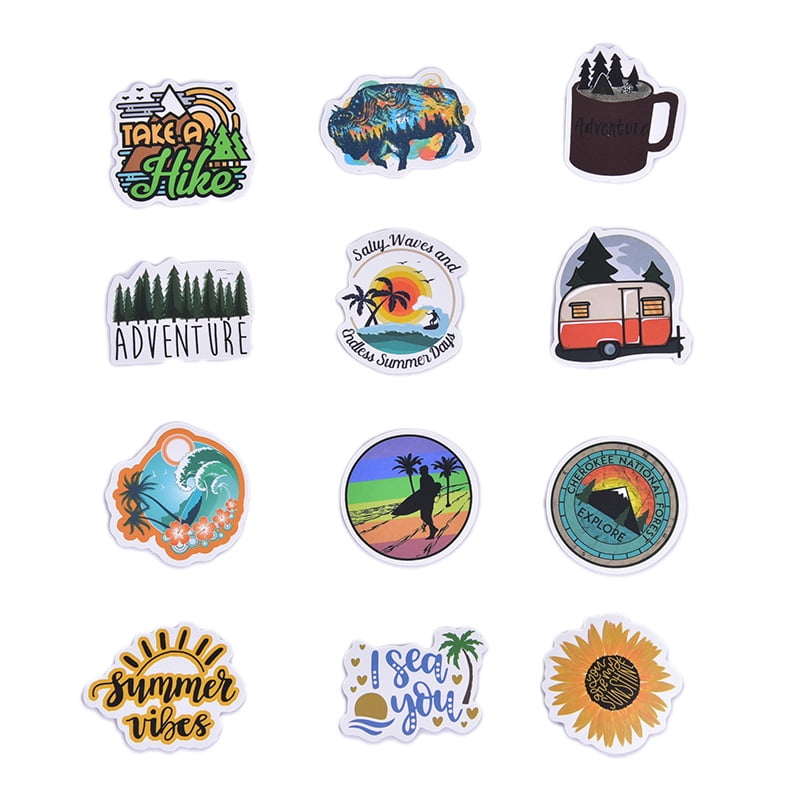 50pcs Outdoor Summer Travel Skateboard Stickers Laptop Luggage Decals SCACA 