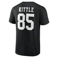 thumbnail image 3 of Men's George Kittle Black San Francisco 49ers Icon Player Name & Number T-Shirt, 3 of 3