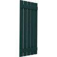 thumbnail image 3 of Ekena Millwork 19 1/2"W x 67"H Americraft Five Board (2 Batten) Exterior Real Wood Spaced Board-n-Batten Shutters (Per Pair), Thermal Green, 3 of 10