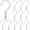 White 12pcs, variant on 12pcs Plastic Laundry Clips Hangers, Super Strong Portable Clothes Hanging Hooks for Bathroom, Travel, Closet Organization, White