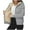 Gray, variant on Hoodie for Women, Trendy Christmas Printed Fleece Sweatshirt Winter Clothing Essentials Hoodie Casual Outerwear Zip Up Winter Coats