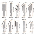 thumbnail image 3 of Uxcell 13 Pack Art Craft Knife Set, 3 Pack Hobby Exacto Knife & 10 Pack Spare Blades with Plastic Box Yellow, 3 of 6