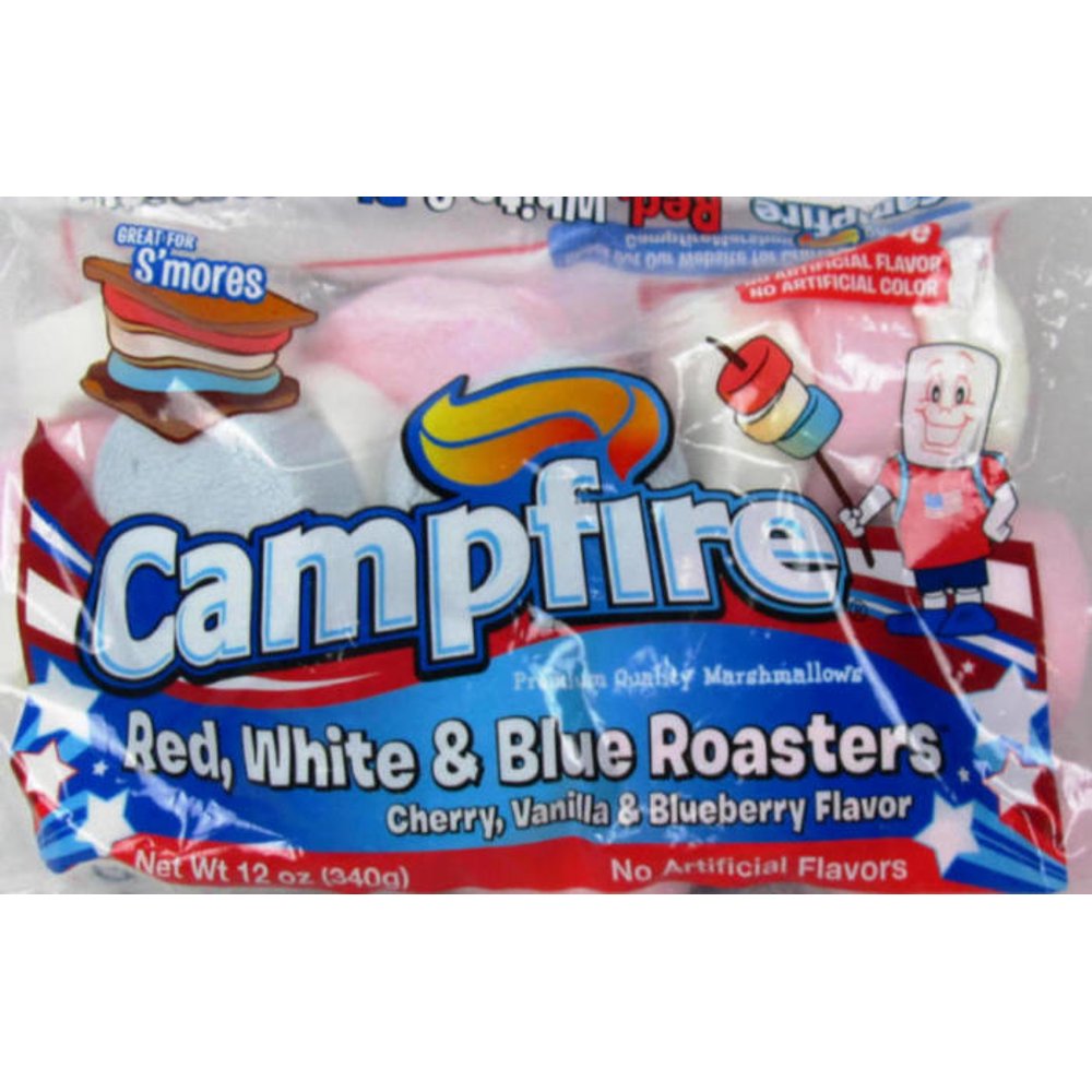 Campfire Red, White & Blue Marshmallow Roasters, 12 oz