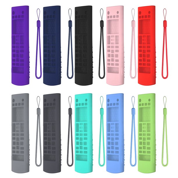 Funda de silicona para mando a distancia con cordón para LG-TV-Remote AKB75095307 (gris oscuro)