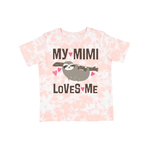 Inktastic My Mimi Loves Me Sloth Girls Toddler T-Shirt