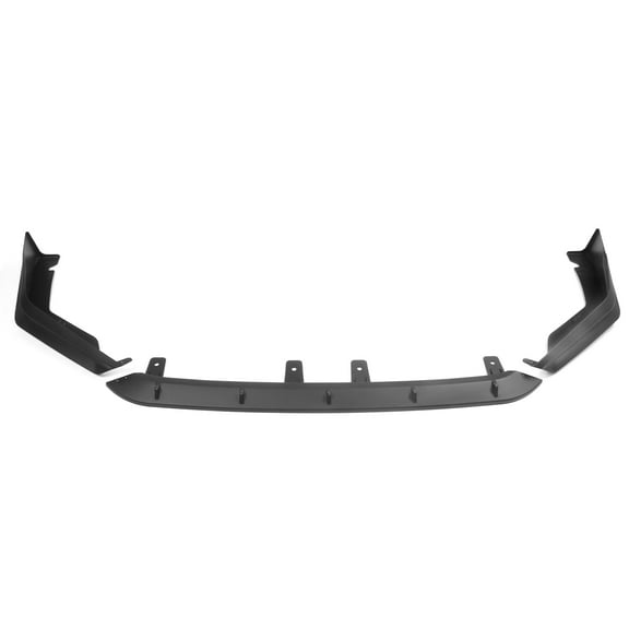 Ikon Motorsports 3PCS Front Bumper Lip Spoiler Air Dam Chin Deflector Splitter Added on Compatible With 2022-2024 Honda Civic Sedan & Hatchback 4-Door Unpainted Black IKON Style PP Polypropylene