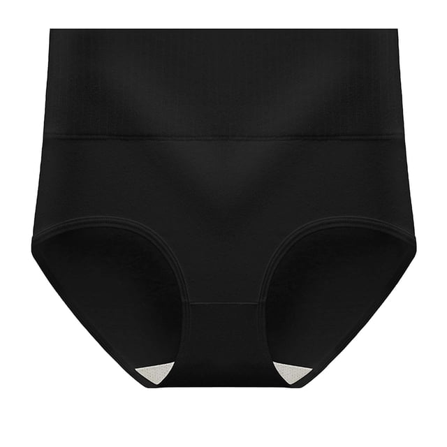 Plebaso Womens High Waisted Cotton Underwear Stretch Comfortable Briefs Soft Full Coverage Ladies Panties