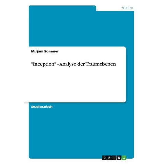 Inception - Analyse der Traumebenen (Paperback)
