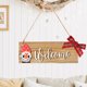 thumbnail image 4 of Placa de puerta navideña con diseño de Rudolf y lazo decorativo, ideal para dar la bienvenida en esta temporada festiva. Hecha en madera, perfecta como regalo especial., 4 of 6
