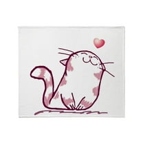CafePress - Kitty Love Throw Blanket - Soft Fleece Throw Blanket, 50"x60" for All Ages