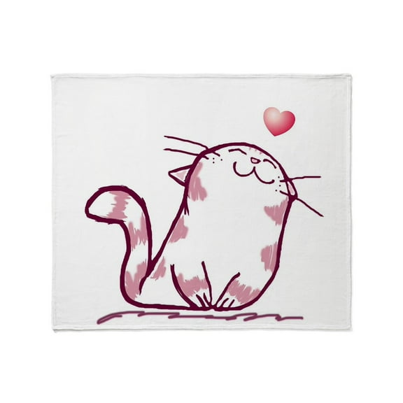 CafePress - Kitty Love Throw Blanket - Soft Fleece Throw Blanket, 50"x60" for All Ages