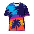 thumbnail image 4 of Birdeem Hauts de Mode pour Femmes Imprimé Manches Courtes Blouse Col Rond T-Shirt Hauts, 4 of 12