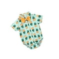 thumbnail image 2 of Douhoow Baby Boy Gentleman Jumpsuit Summer Short Sleeve Bowknot Dinosaur Bodysuit, 2 of 8