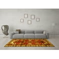 thumbnail image 3 of Ahgly Company Indoor Square Persian Yellow Traditional Area Rugs, 4' Square, 3 of 4