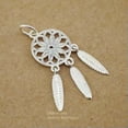 thumbnail image 6 of QQTDFG Sterling Silver Dream Catcher Feather Charm Pendant A2266-1 piece, 6 of 6