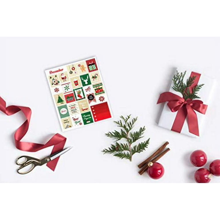Cute Stickers for Christmas  Set of 12 - Aesthetic Journeys Designs