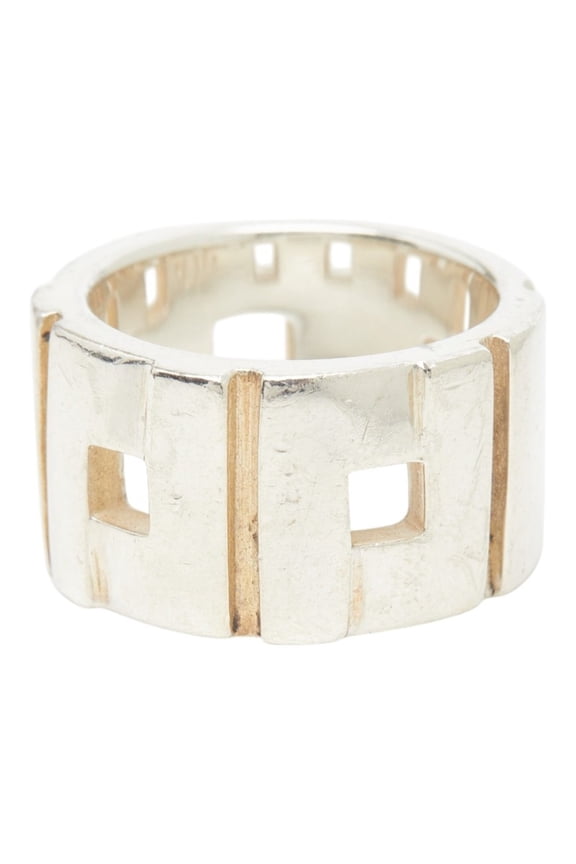 Pre-Owned Gucci Modernist Ring, Sterling Silver (SV925), Women's GUCCI