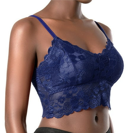 

Floleo Bras for Women Deals Fashion Woman s Lace Beauty Back Solid Strap Wrap Hollow Out Bra Underwear Valentines Day Gifts