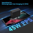thumbnail image 2 of Cargador EASDMN 45W superrápido tipo C para Samsung Galaxy S24, 2 of 7
