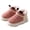 Pink, variant on Kids Puffy Cozy Slipper Booties, Girls Winter Fuzzy Warm Full Wrapped Thick-Soled Sherpa Plush Indoor Outdoor Shoes