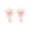 Pink, variant on Flower Drop Earrings for Women Elegant Beaded Floral Dangle Pink Blue White Handmade Long Lightweight Statement Personalized Boho Beach Jewelry Pink