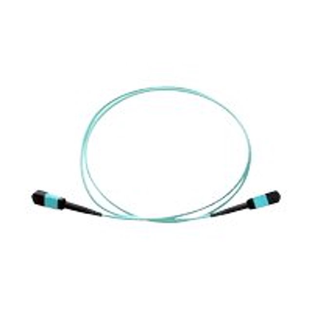 Axiom - Network cable - MTP/MPO multi-mode (M) to MTP/MPO multi-mode (M) - 7 m - fiber optic - 50 / 125 micron - OM3 - riser - aqua