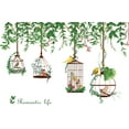 thumbnail image 7 of Flower Vine Tree Branch Wall Decals with Birdcage, Colorful Birds Green Plants Wall Stickers, Flowers Flying Bird DIY Art Murals for Bedroom Living Room Kids Rooms Nursery Wall Décor, 7 of 7