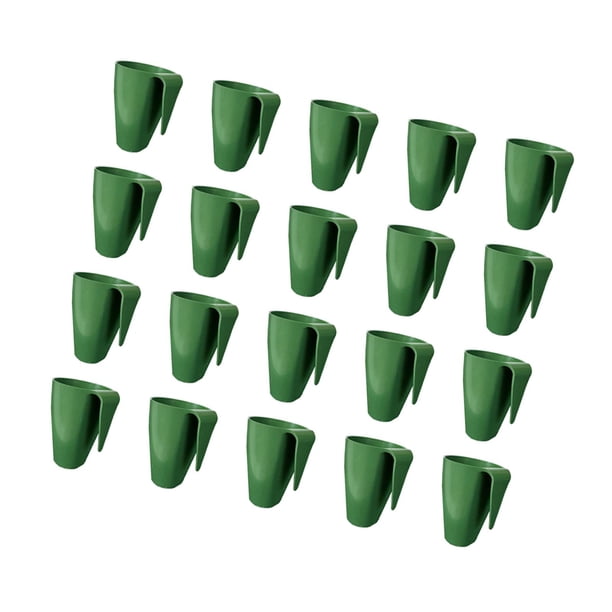 20 piezas de taza de germinación para plantas de fresa, maceta para plántulas, multiusos para Talla S