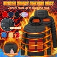 thumbnail image 2 of Wirziis Heated Jackets for Men Rechargeable USB Waterproof Women Heated Vest Down Jacket Jacket Detachable Hood, 2 of 6