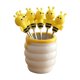 thumbnail image 3 of TABLETREANDS 6Ud De Fruit Forks Con Soporte De Cerámica Y Acero Inoxidable Para Appetizers Y Postres, 3 of 7
