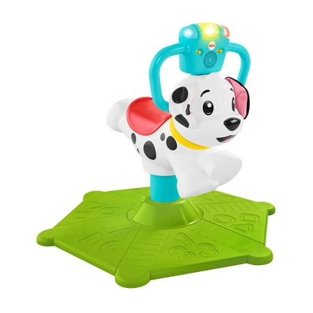 Fisher-Price Bounce and Spin Interactive Puppy with Lights and