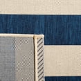 thumbnail image 5 of Safavieh Courtyard Ermintrude Striped Indoor/Outdoor Runner Rug, Beige/Navy, 2'3" x 8', 5 of 10