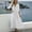 White, variant on Josdec Women's V-Neck Lace Trim Dresses 3/4 Sleeve Empire Waist A-Line Solid Color Cotton Linen Casual Dress for Weekend Outings Wear S-XXL